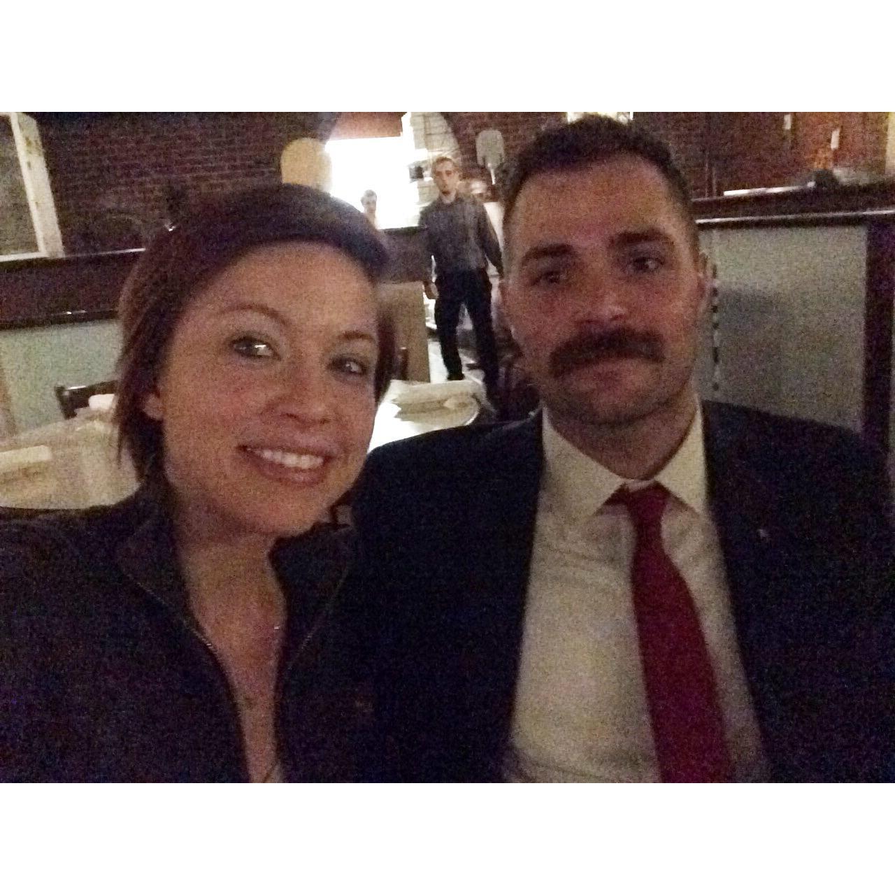 The night of Jordan's MFA show in Philly and when I learned what a red dot next to the title of a painting meant ; )