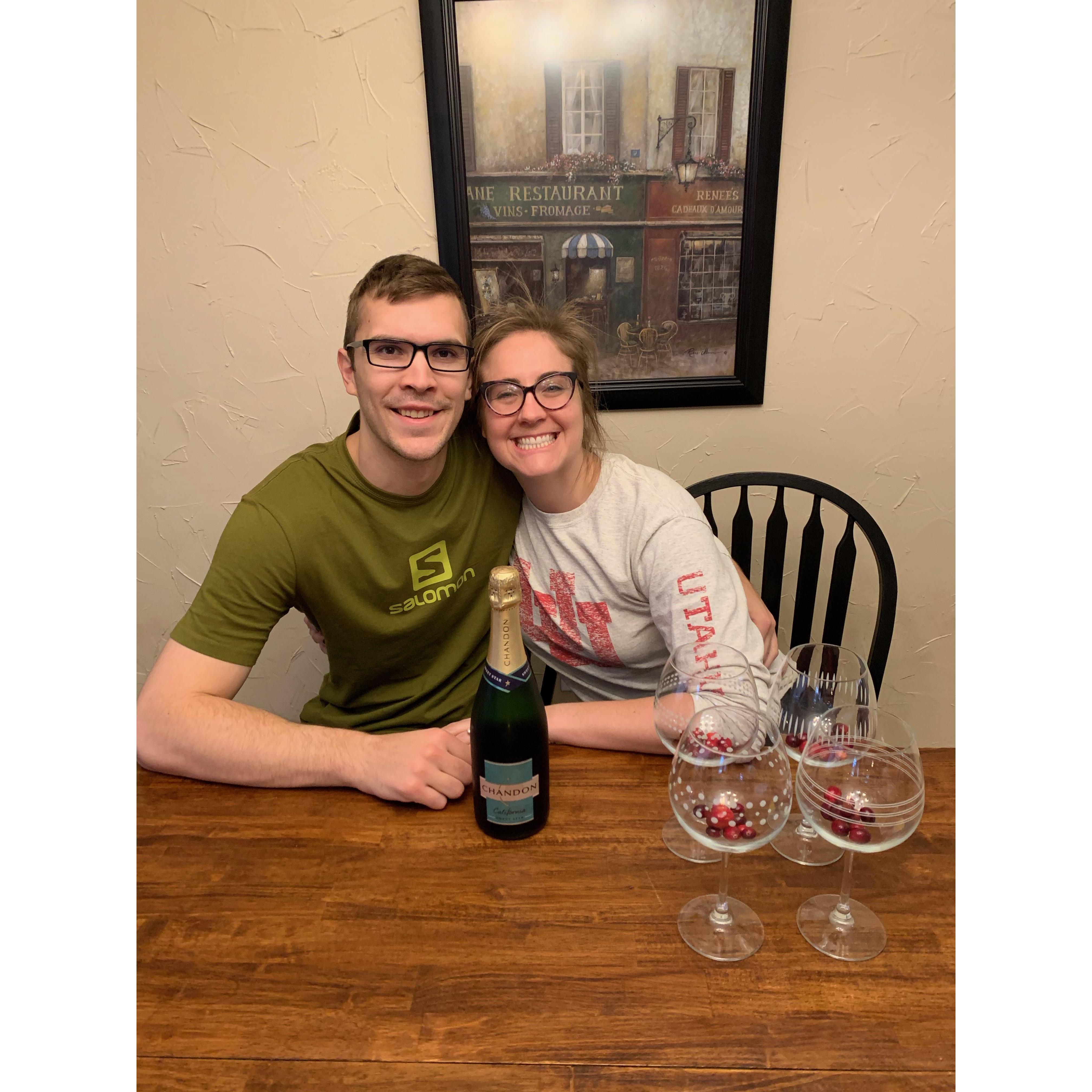 December 25, 2019: Joel and Madison finally spent Christmas morning together this past year! They woke up Christmas morning to a balmy 67 degrees in Oklahoma City!