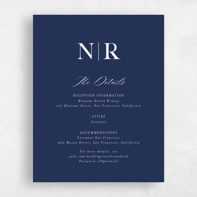 Midnight Blue Wedding Enclosure - Holt