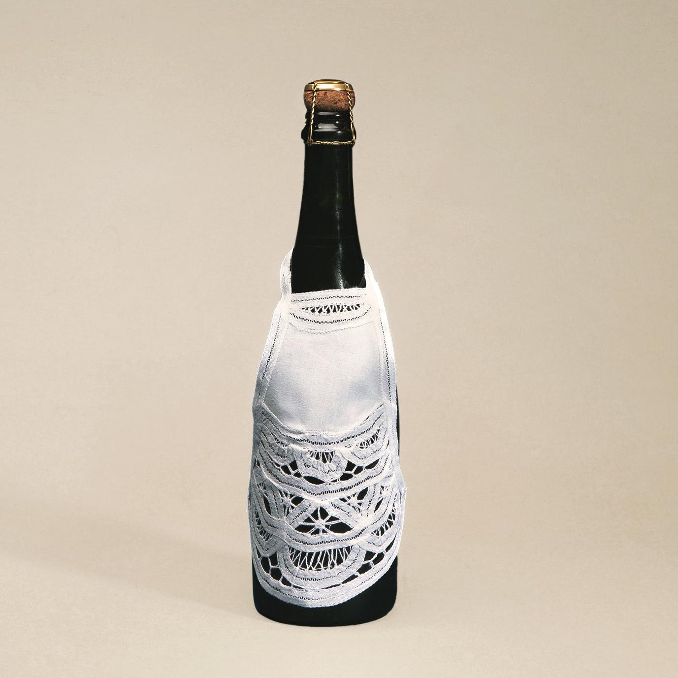 Bottle Apron, Battenberg Lace