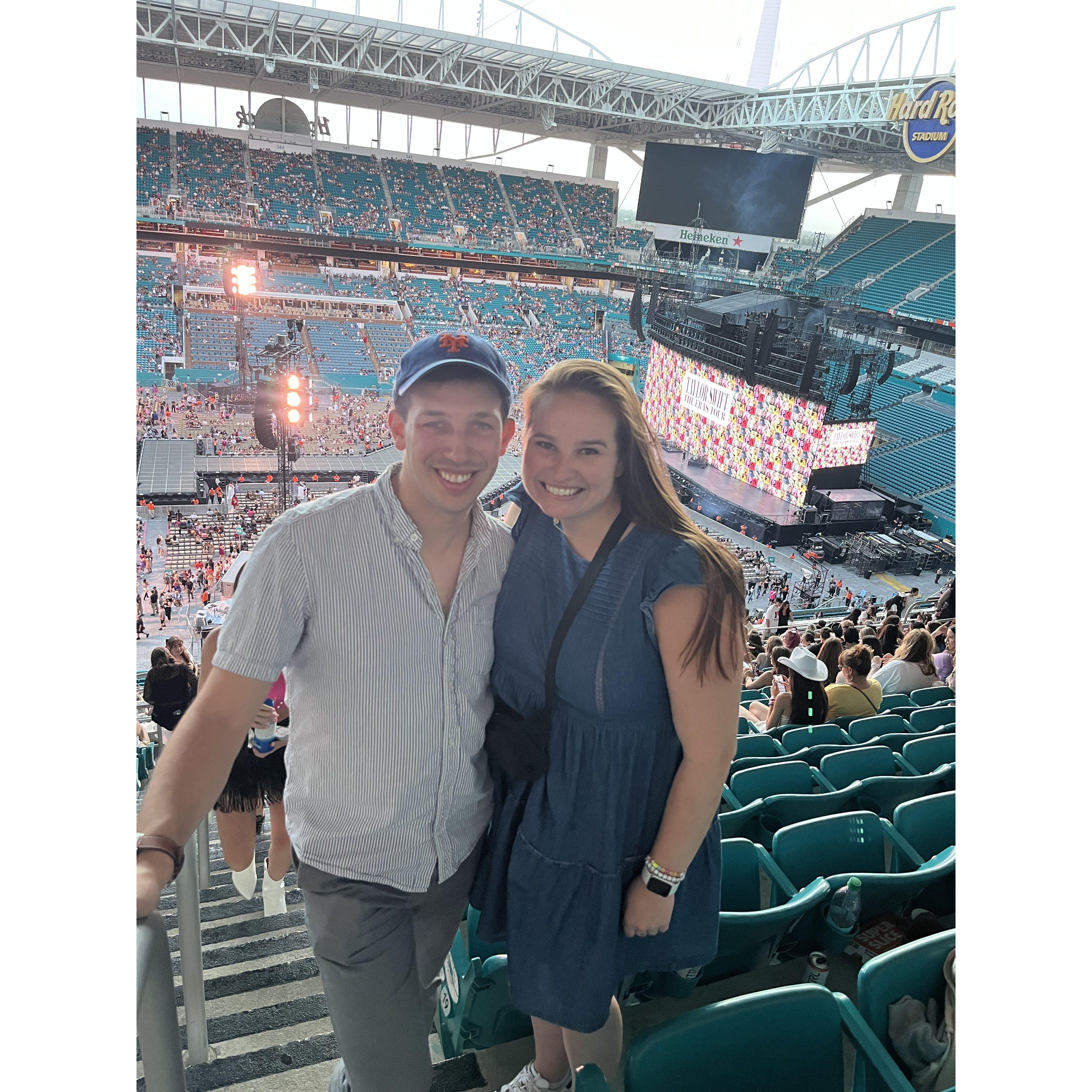Jack's first Taylor Swift concert (The Eras Tour) in Miami!