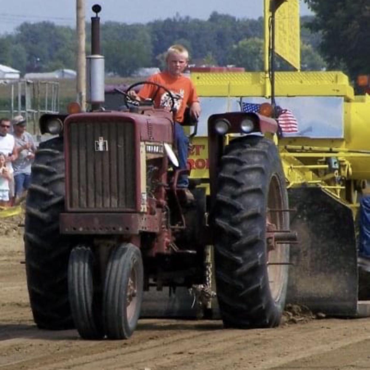 Eli’s first love- tractors & pulling