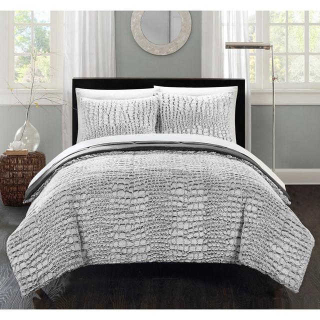 Chic Home Alligator 3-Pc Queen Comforter Set