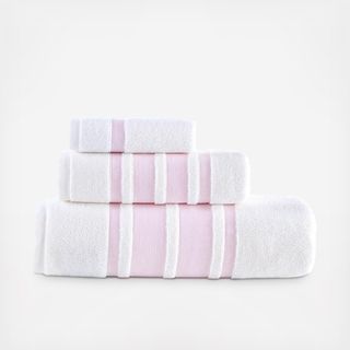 Contrast Border 3-Piece Towel Set