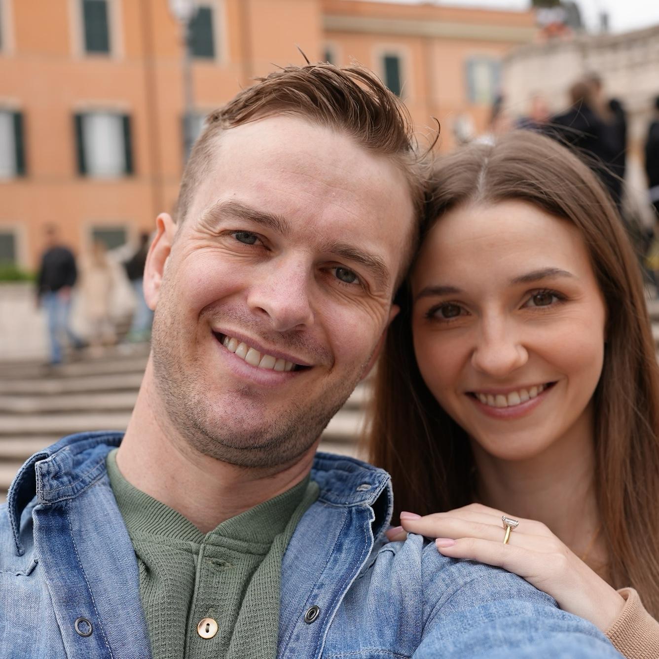 Selfie at the Spanish Steps
