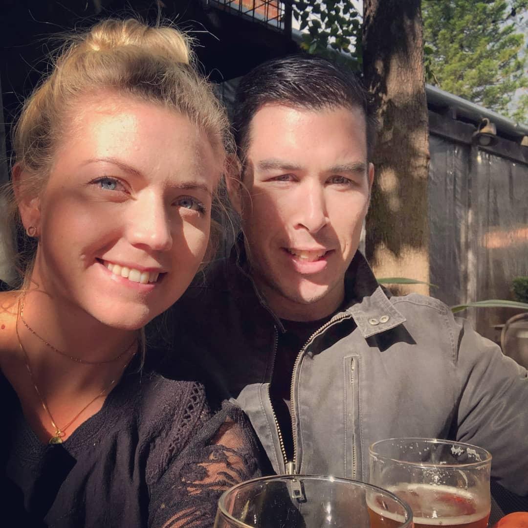 Reunited back in Perth, having a drink at the Rose & Crown Pub.