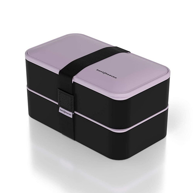 Premium Bento Lunch Box in 8 Modern Colors - 2 Compartments, Leak-proof - Includes Sauce Cup, Divider, Cutlery & Chopsticks - 40oz Japanese Bento Box for Adults & Kids - Zero Waste & Food-Safe