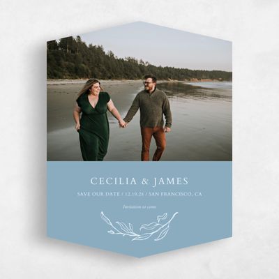 Blue Diamond Wedding Save the Date - Everhart Photo
