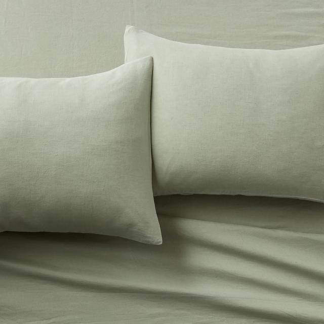 Linen Sage Queen Sheet Set