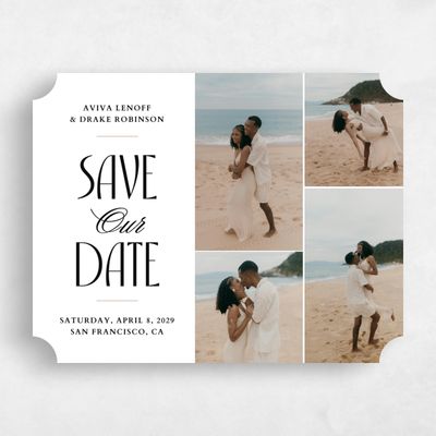 White Ticket Wedding Save the Date - Trogir Multiphoto
