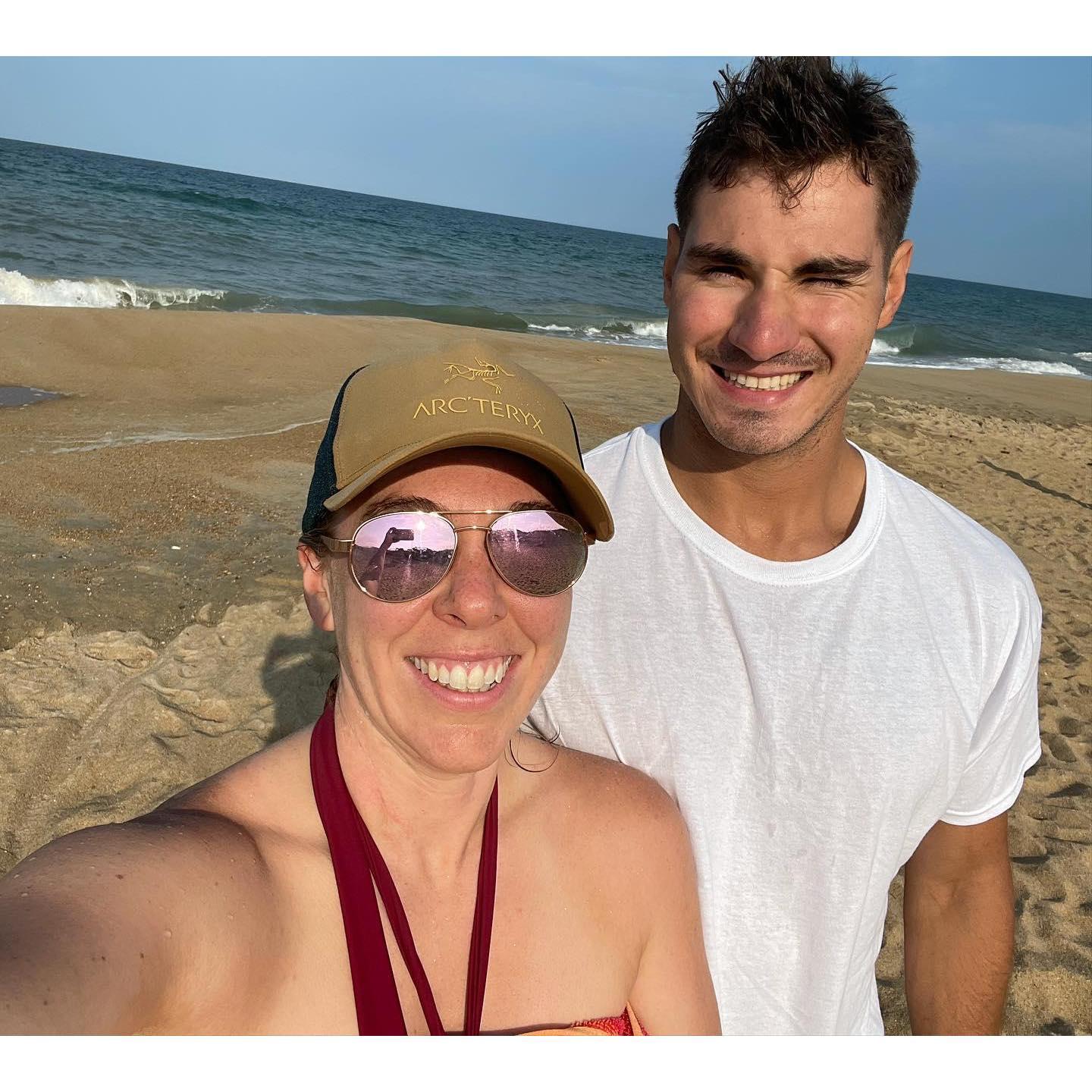 Eriks First time at the beach!