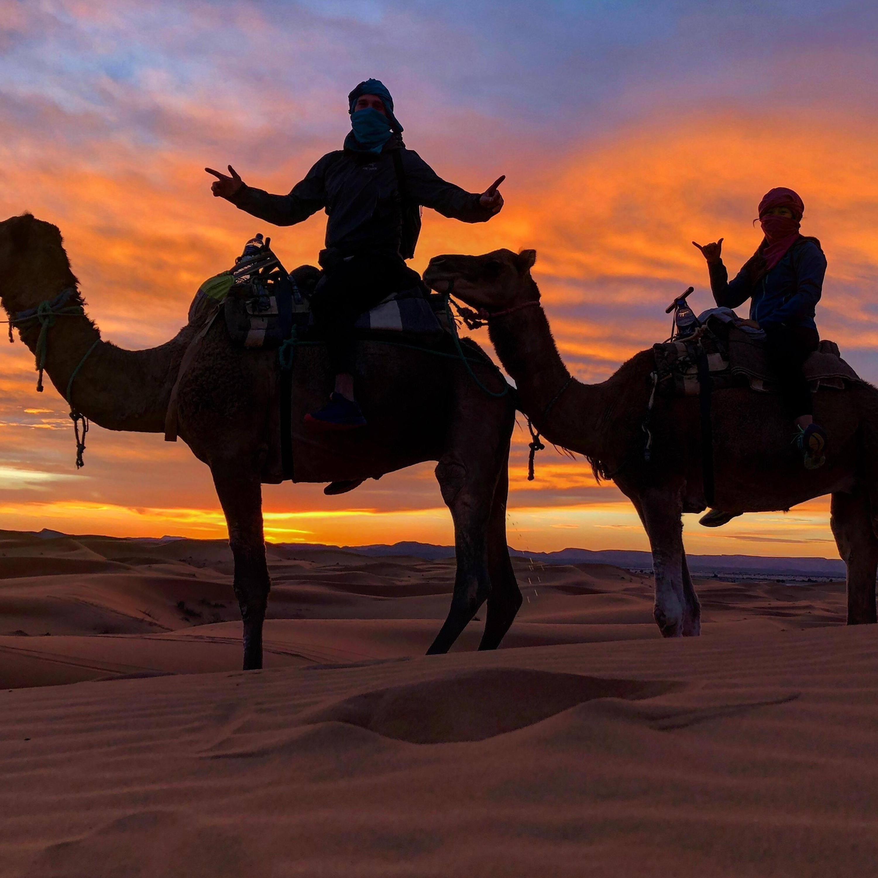 Mindy's 30th birthday celebration in the Sahara!