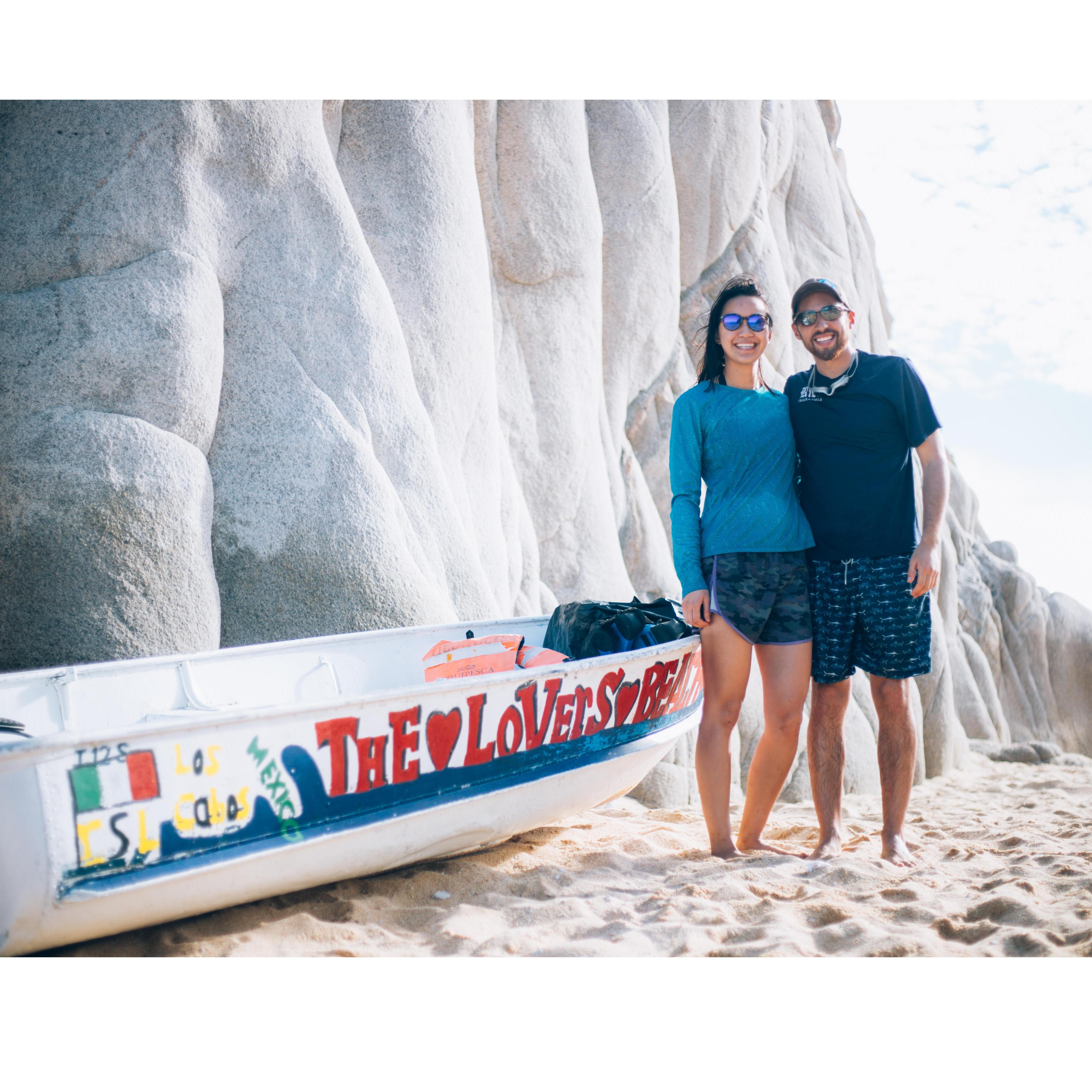 On "Lover's Beach" in Cabo over Christmas break 2017