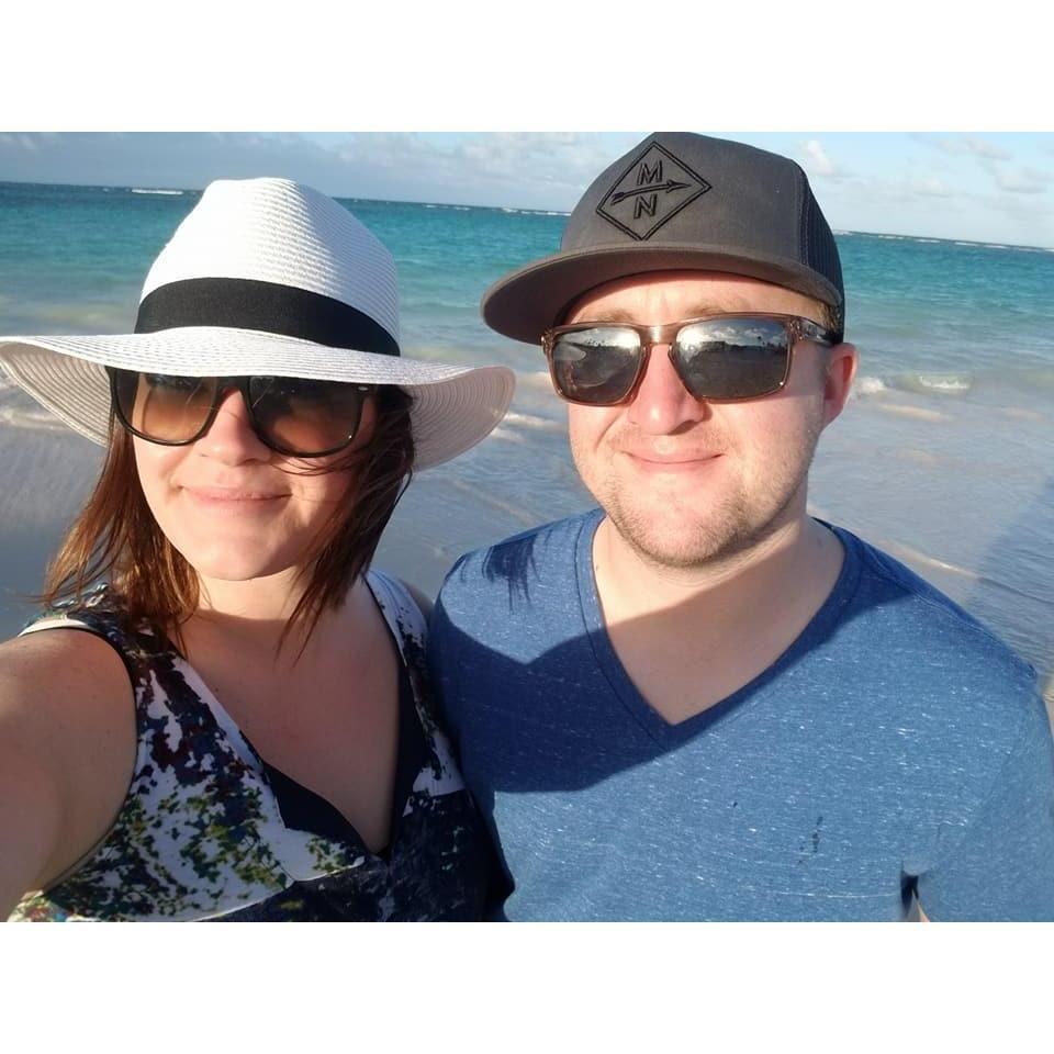 Soaking up the sun in Dominican Republic in March 2018