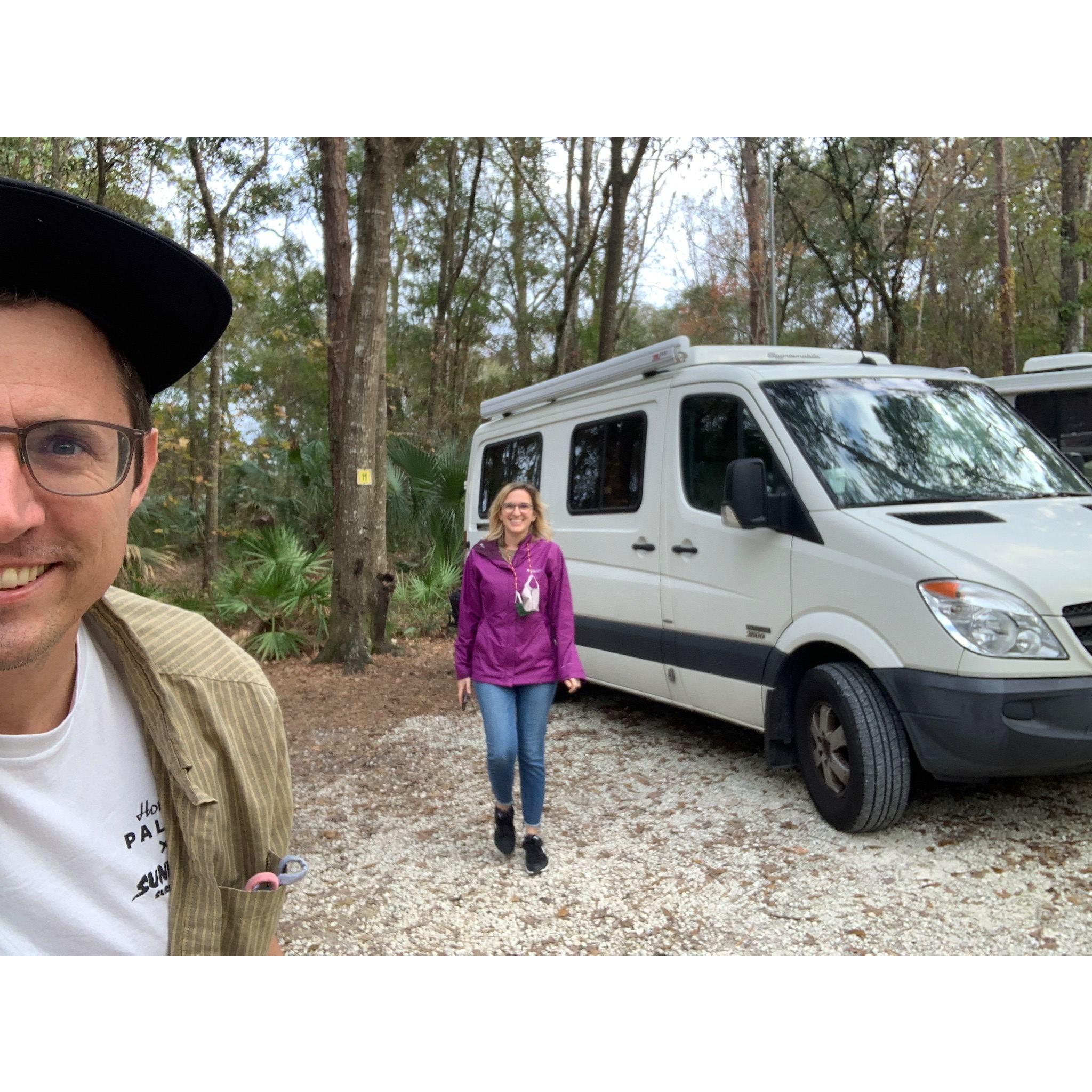 Chassahowitzka River trip in Hobo 4 (Joanna's camper van), January 2021