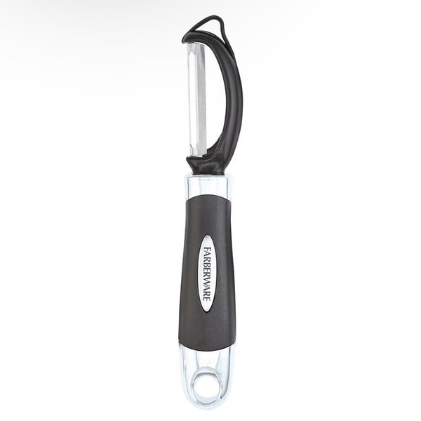 Farberware Vegetable Peeler, Euro Peeler with Razor-Sharp Stainless Steel Blade, Swivel Peeler for Potatoes, Fruits, and Vegetables, Built-In Bud Remover, Dishwasher Safe