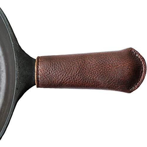 Leather Cast Iron Skillet Pan Handle Cover - Made In USA