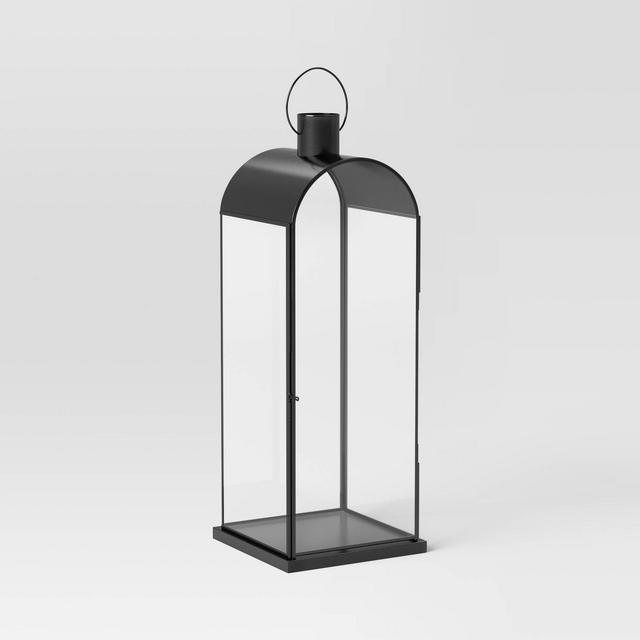 Tall Metal Lantern Black - Threshold™