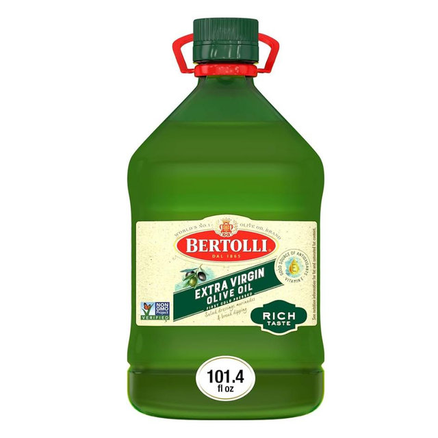 Bertolli Extra Virgin Olive Oil, Rich Taste, First Cold Pressed, Contains Polyphenols, 101.4 fl oz