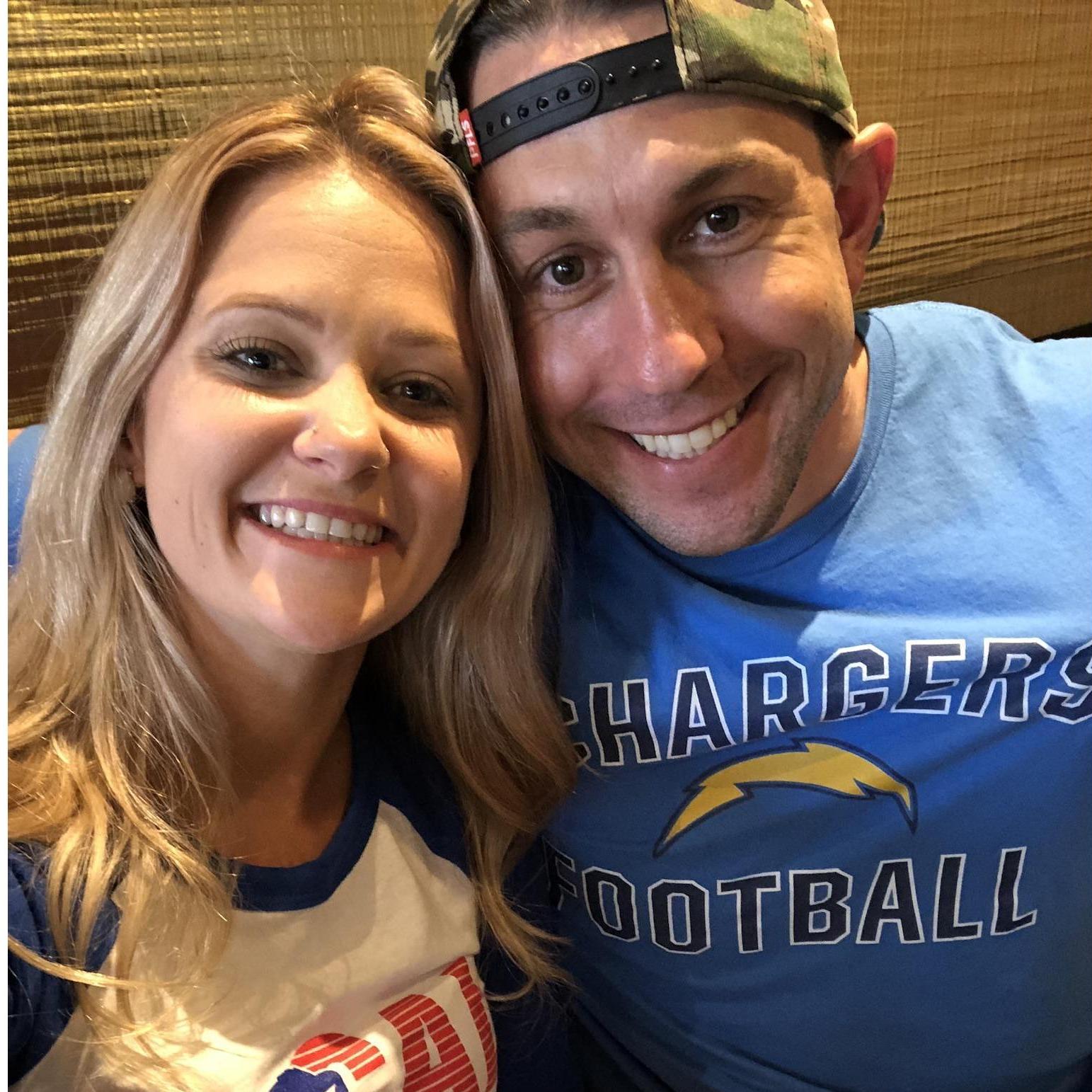 Breaky with Nate’s fam before the chargers game