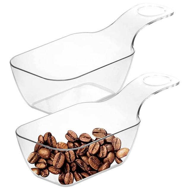 Youngever 12 Pack Plastic Kitchen Scoops, Clear Coffee Scoops for Coffee, Tea, Sugar, Protein Powder