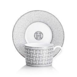 Mosaique Au 24 Platinium Tea Cup & Saucer