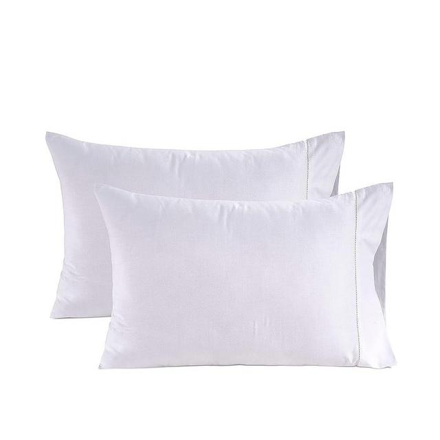 LANE LINEN King Size Pillow Case Set of 2 100% Egyptian Cotton Cases 1000 Thread Count Sateen White Cooling Cover - Perfect for Home Hotels & Hospital Use