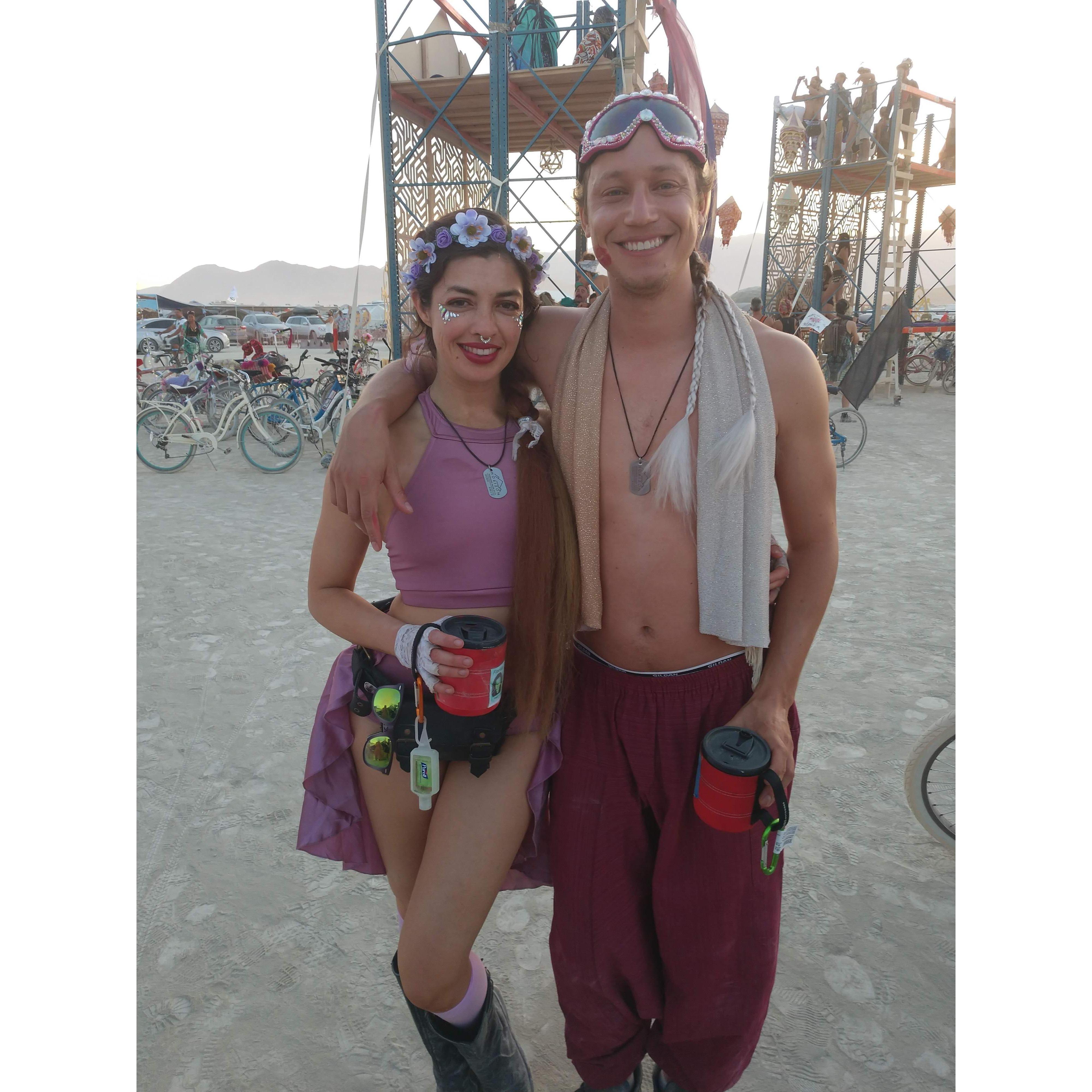 Our first Burning Man together (2018)