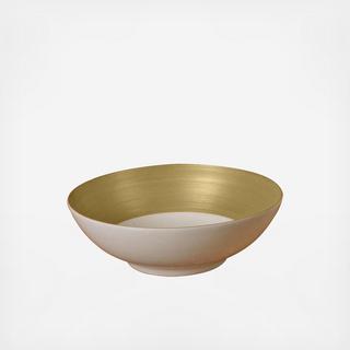 Hemisphere Matte Metallic Salad Bowl