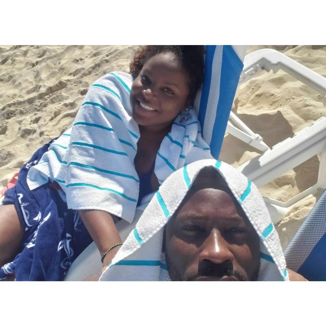 Beach bums in Bimini!