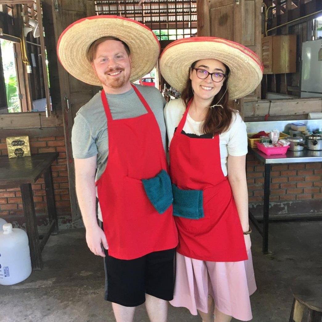 2018 in Thailand! This photo was taken in Chiang Mai at a cooking school!