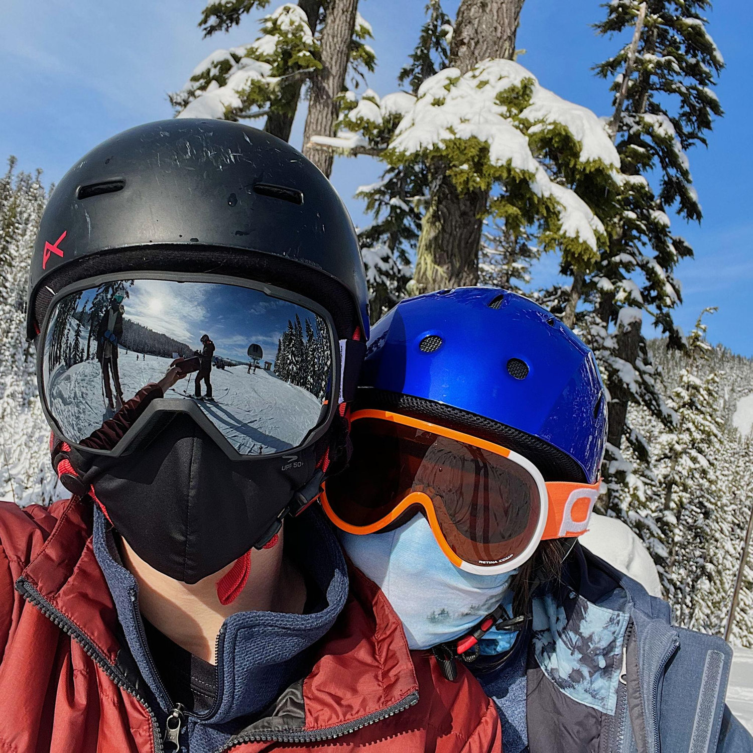 Jared's first time skiing at Mt. Hood, which is where Elana grew up skiing!