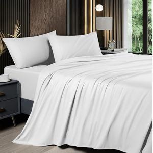 White 4 Piece King Sheet Sets