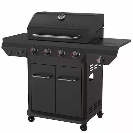 4-Burner Grill in Black