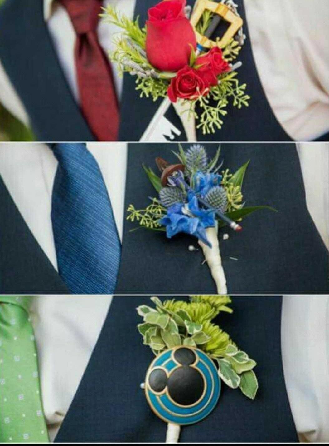 Groom, father of bride and groom boutonnière inspiration