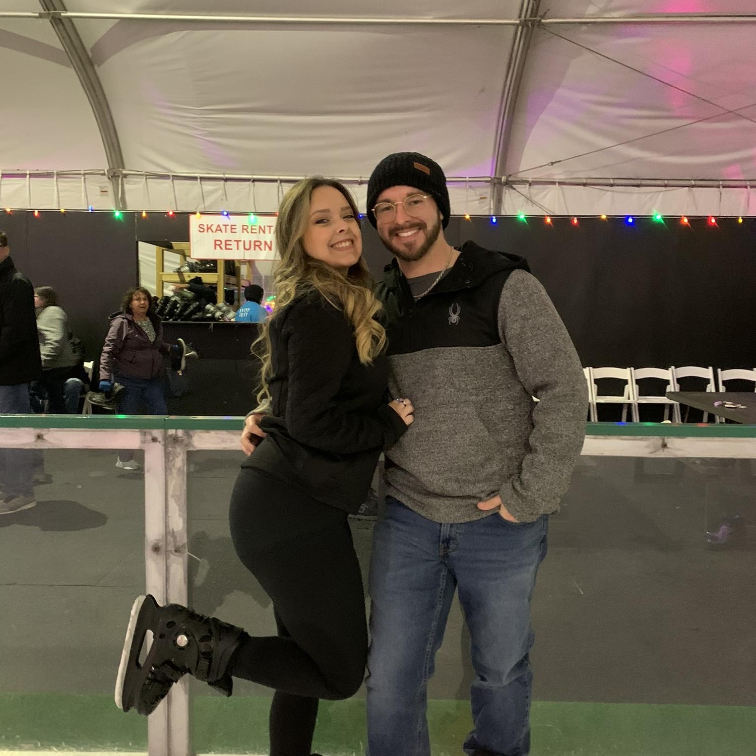 First time ice skating!