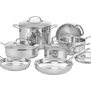 Cuisinart 77-11G Chef's Classic Stainless 11-Piece Cookware Set