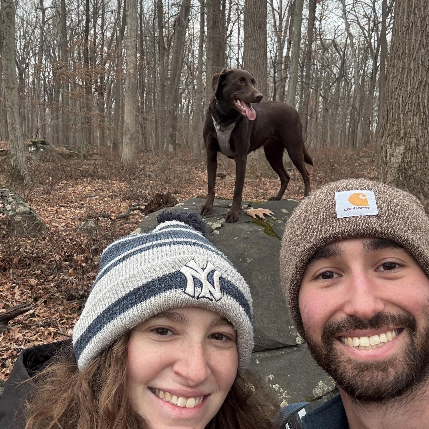 Hike with our dog Mocha