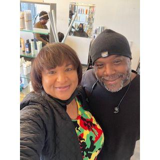 My celebrity hairsytlist and friend/brother Ric Brenan