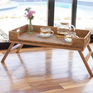Artifacts Trading Co. Breakfast Tray Table (Honey Brown)