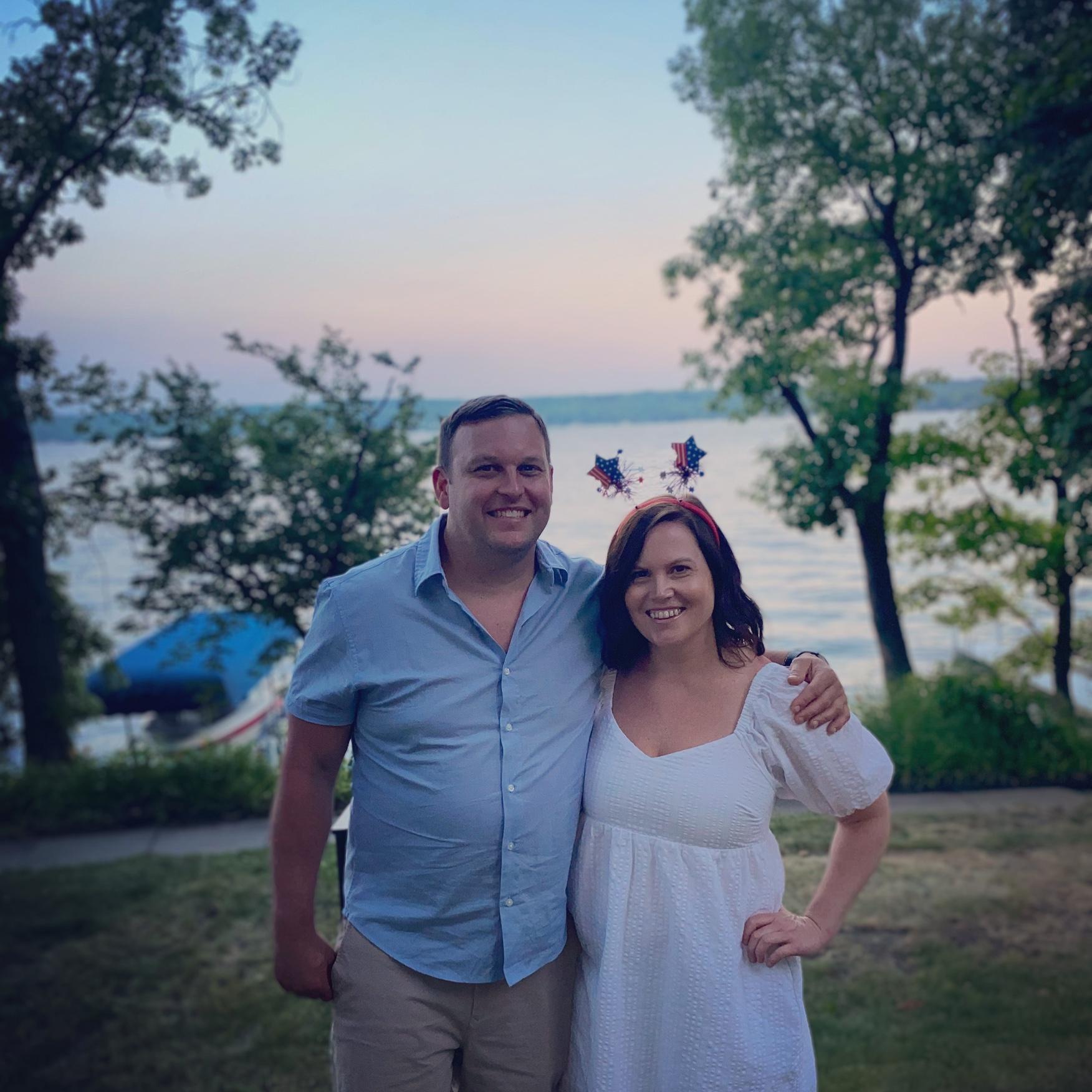 Celebrating the 4th in Lake Geneva