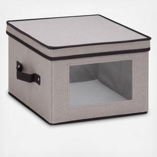 Lincoln Dinner Plate Storage Box with View Window