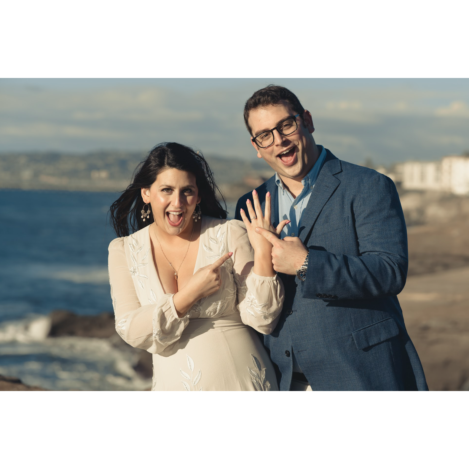 Engagement photos at Sunset Cliffs taken by our good friend Martin Wong.