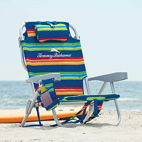 Tommy Bahama 2020 Backpack Cooler Chair with Storage Pouch and Towel Bar