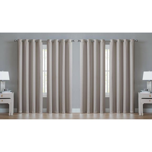 Arlecia Solid Room Darkening Thermal Grommet Curtain Panels