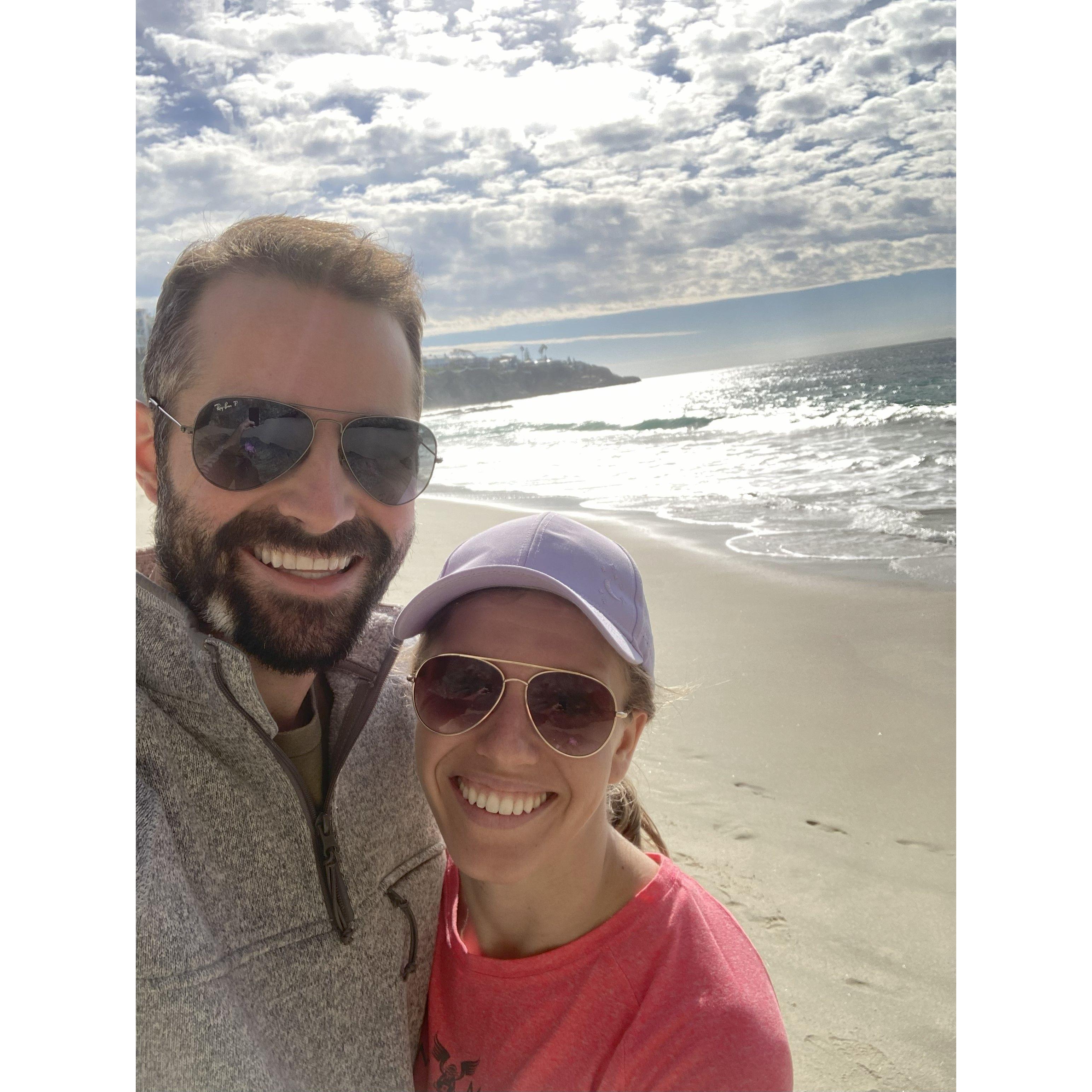 Our first time to Laguna Beach- where we had our Engagement Photoshoot