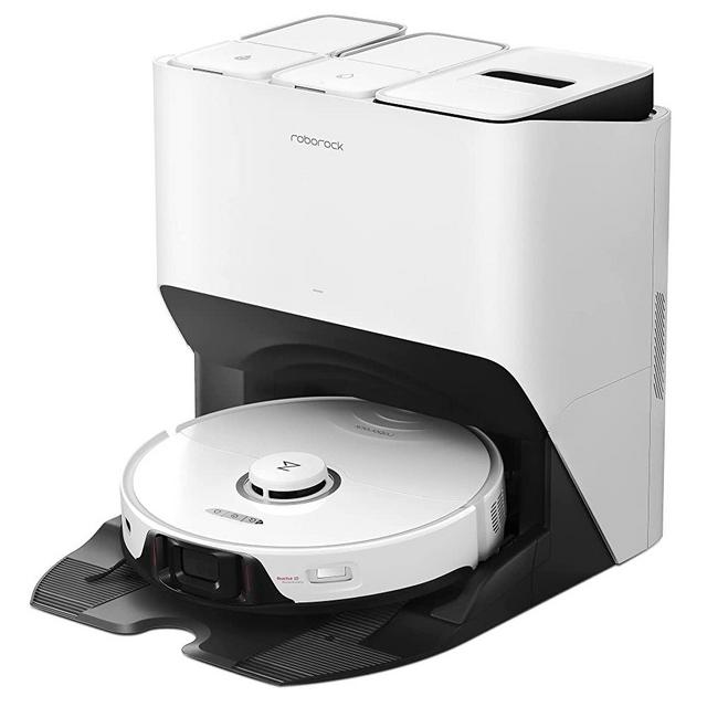 roborock S8 Pro Ultra Robot Vacuum and Mop, Auto-Drying, Self-Washing, Liftable Dual Brush & Sonic Mop, 6000Pa Suction, Self-Refilling, Self-Emptying, Reactive 3D Obstacle Avoidance, White