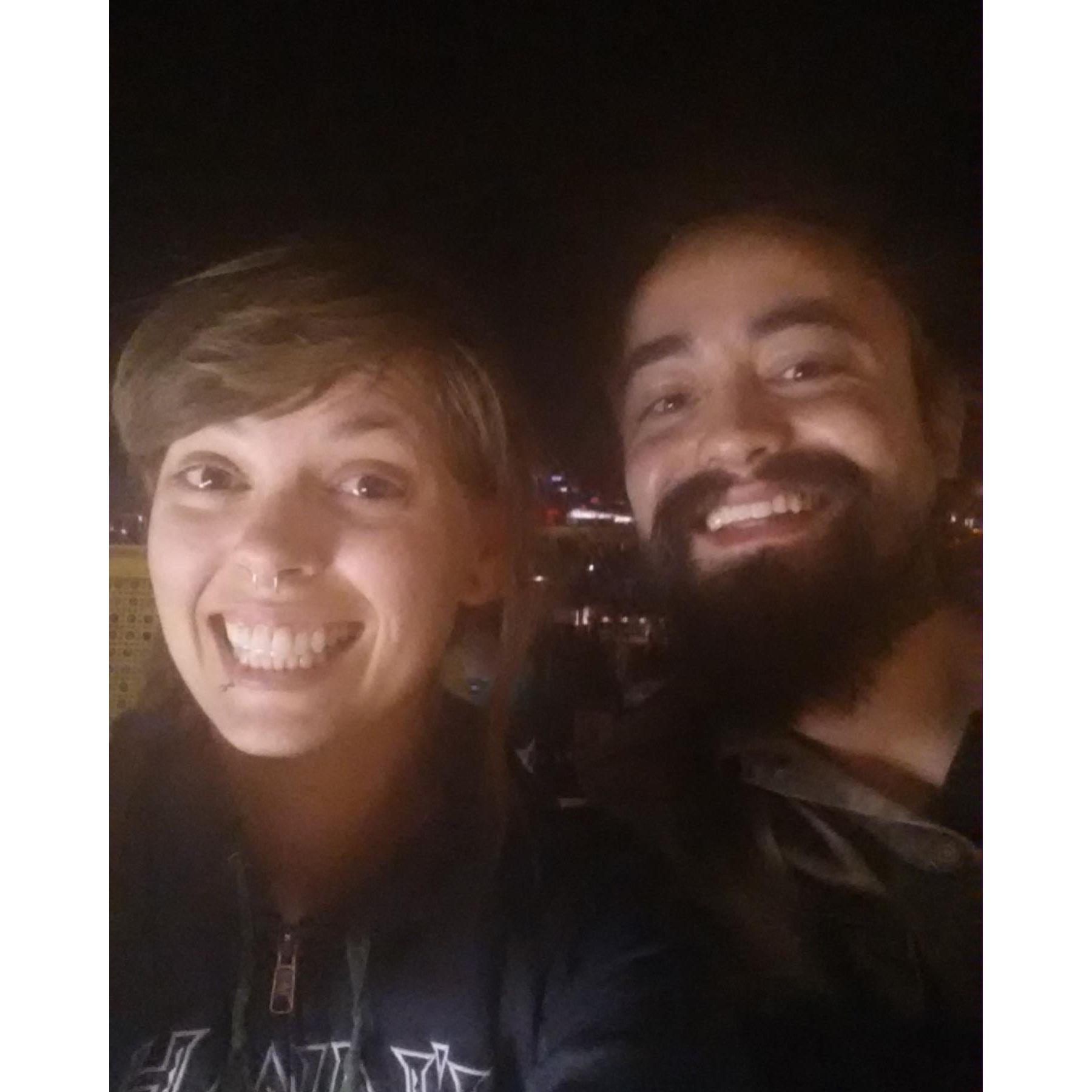 Watching The Cure from the top of a ferris wheel at Riotfest in Denver 2014