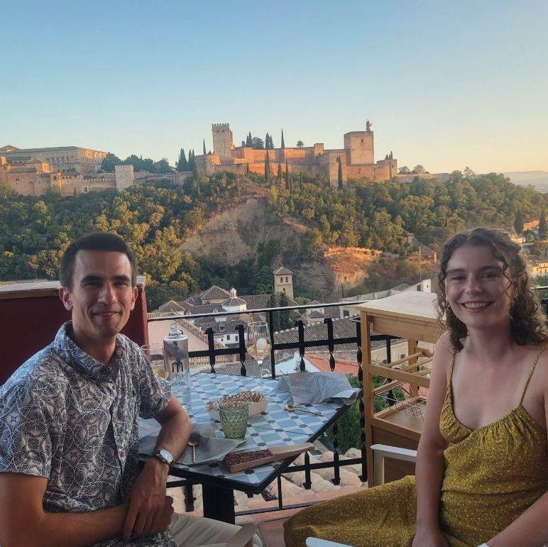 By the Alhambra in Granada, Spain.