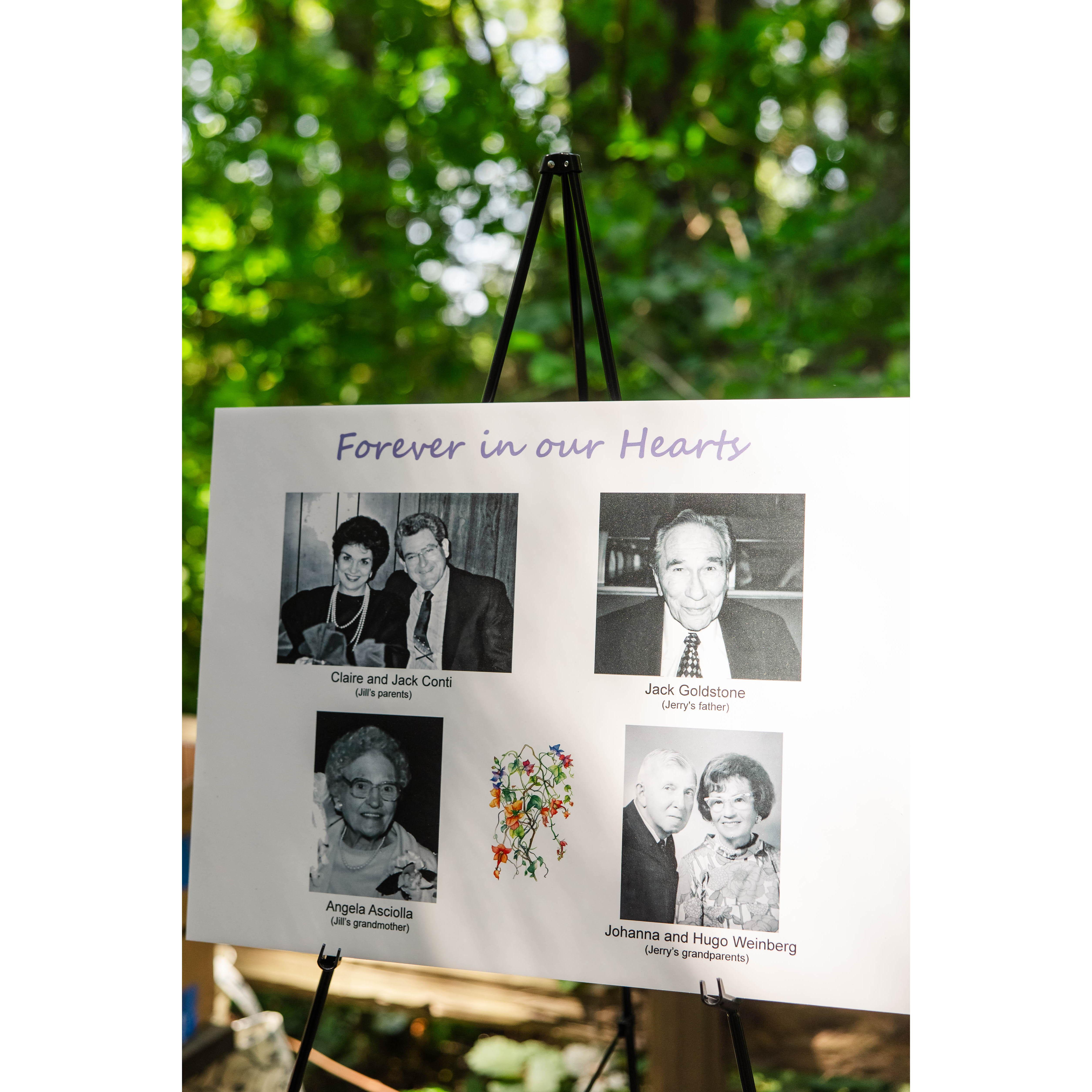 Our loved ones who were with us in spirit on this special day